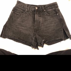 Forever 21 high waisted black jean shorts!